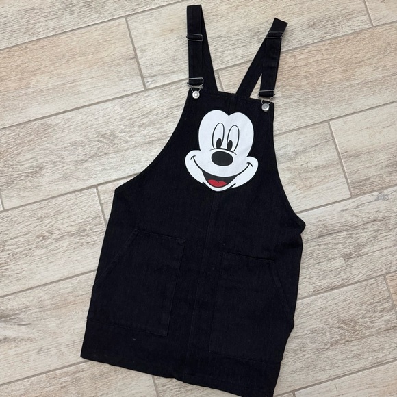 Disney Mickey Mouse Overall Dress Medium EUC - Picture 1 of 1